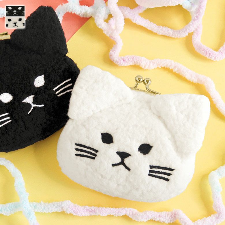 【在庫商品】ふわふわアニマルがま口財布