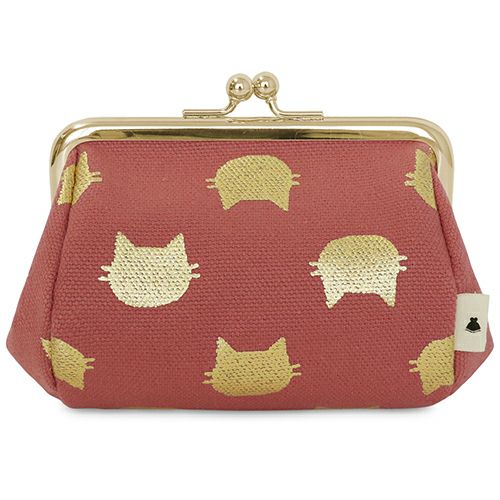 TAWARA型がま口コスメポーチ（小）【HAKUにゃんこ】