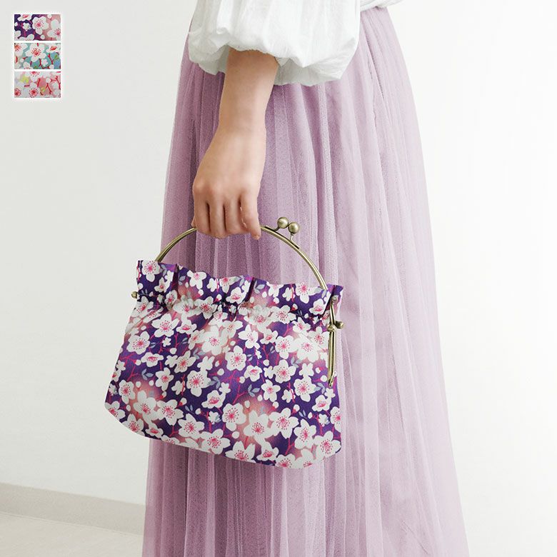 在庫商品】がま口手提げボストンバッグ【Sarei MONTANA】 | がま口の