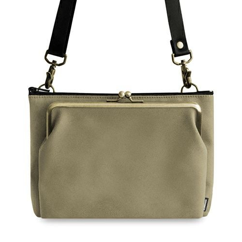 在庫商品】がま口ポケット付きミニサコッシュ【Sarei コーデュラ(R) re