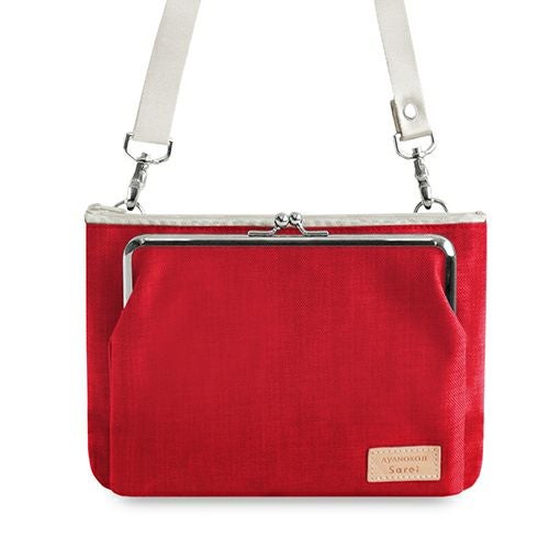 がま口ポケット付きミニサコッシュ【Sarei コーデュラ(R) re/cor(TM)（コーデュラレコー）・MONTANA】