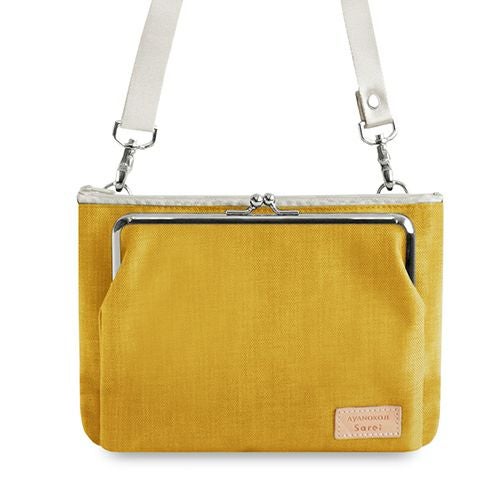 がま口ポケット付きミニサコッシュ【Sarei コーデュラ(R) re/cor(TM)（コーデュラレコー）・MONTANA】