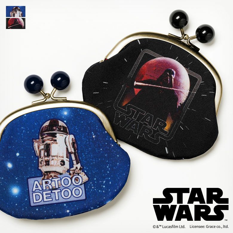 在庫商品】3.3寸がま口財布（かわりひねり）【STAR WARS】[M便 1/4