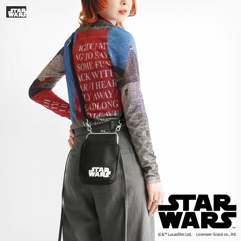 在庫商品】ファスナー付きがま口ポシェット【STAR WARS(Sarei)】 [M便