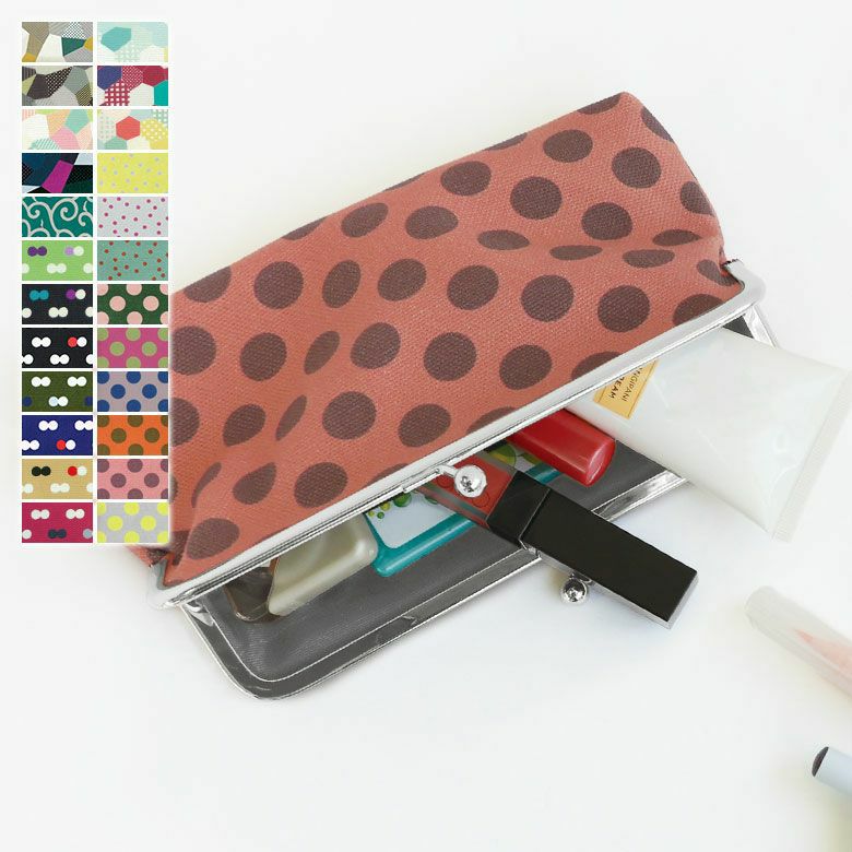 在庫商品】6寸がま口平ポーチ【アヤノコパッチン】 [M便 1/2] | がま口