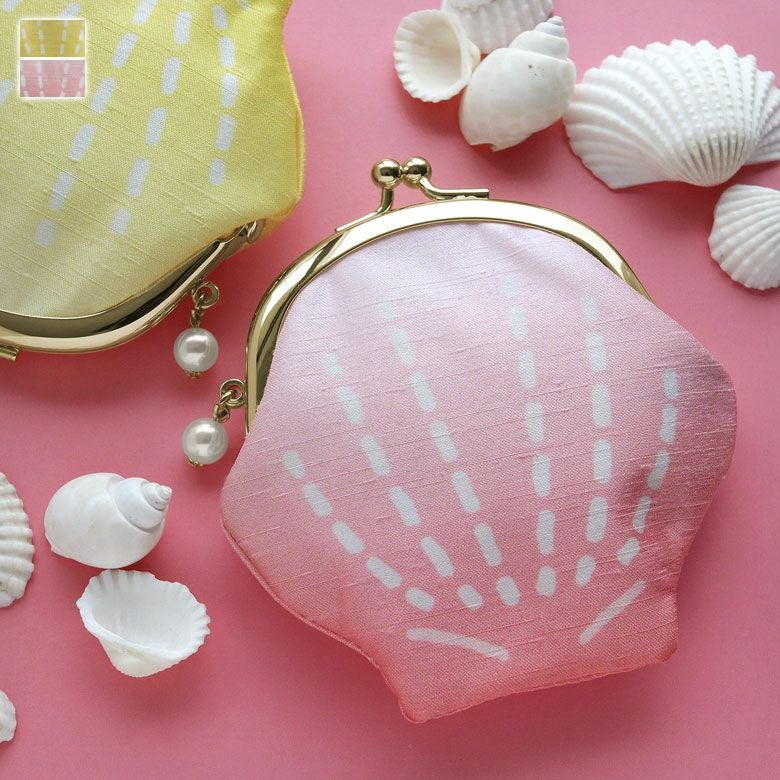 在庫商品】がま口シェル財布【うみのいきもの】 [M便 1/4] | がま口の