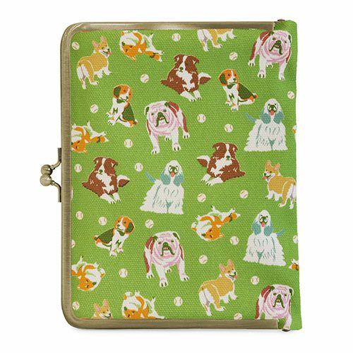 在庫商品】がま口ブックカバー 500ページ用 文庫/A6/500P対応