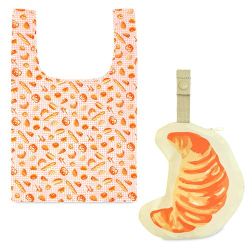 エコバッグ（ポーチ付き）【アヤノコパッチン（たべもの）】　カラーバリエーションパン