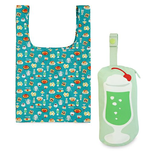 在庫商品】エコバッグ（ポーチ付き）【アヤノコパッチン（たべもの