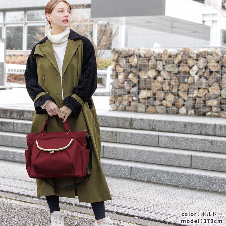 がま口エディターズバッグ【コーデュラ(R)】