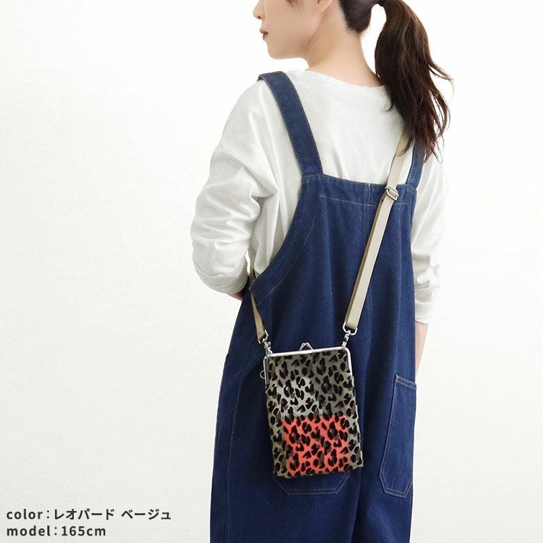 在庫商品】がま口メッシュショルダー【フロッキーメッシュ】 [M便 4/5