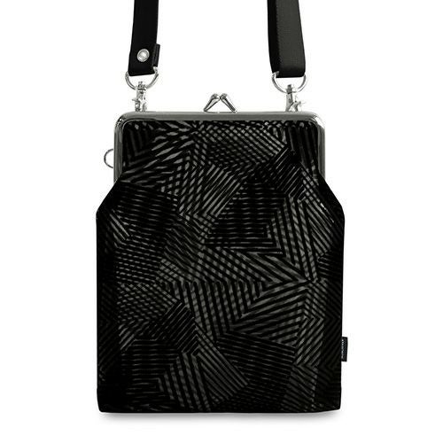 在庫商品】がま口メッシュショルダー【フロッキーメッシュ】 [M便 4/5