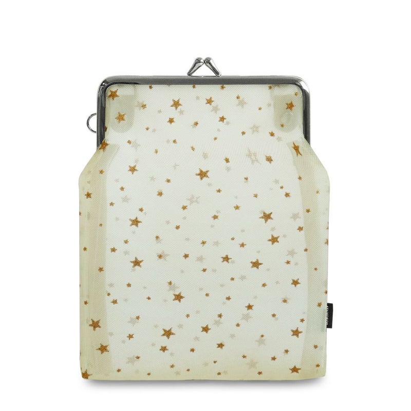 がま口メッシュショルダー【スターグリッターメッシュ】