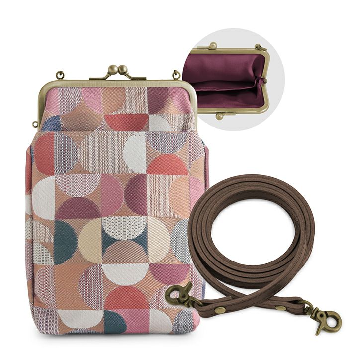 がま口お散歩ポシェット【金襴・帯地（アソート）】