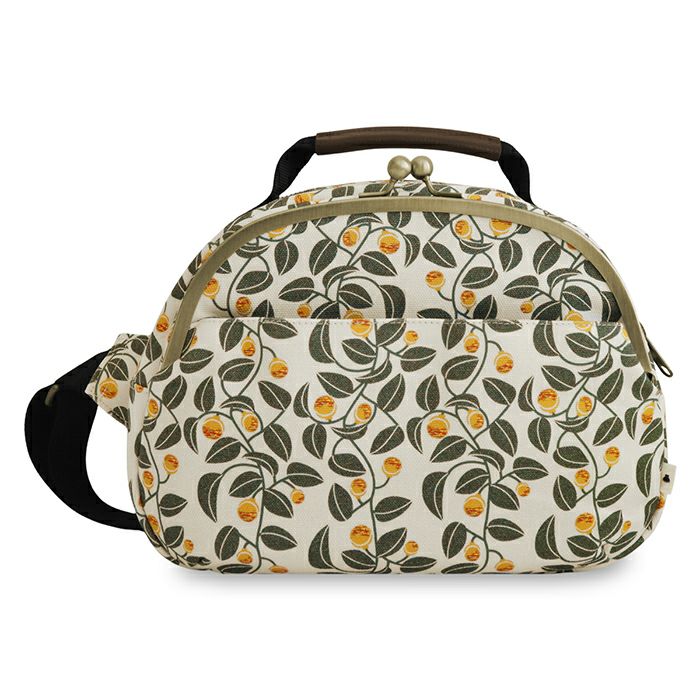 がま口ポシェット型ボディバッグ