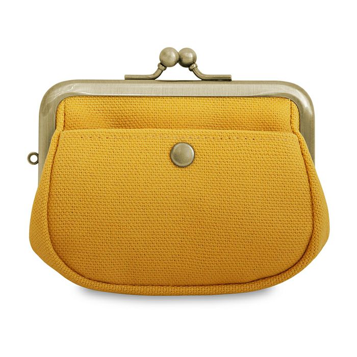 【在庫商品】がま口オールインワンケース＋（プラス）【帆布・綿布・デニム（アソート）】