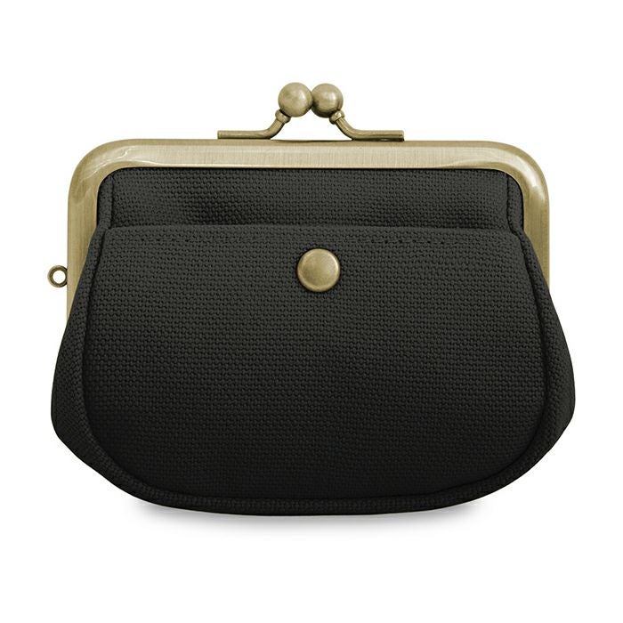 【在庫商品】がま口オールインワンケース＋（プラス）【帆布・綿布・デニム（アソート）】