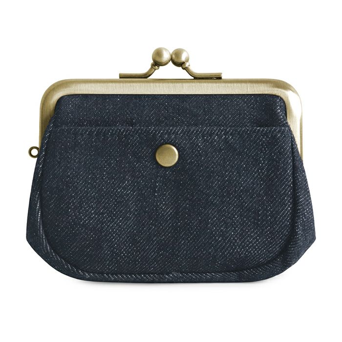 【在庫商品】がま口オールインワンケース＋（プラス）【帆布・綿布・デニム（アソート）】