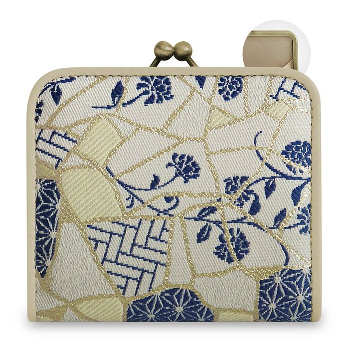 【在庫商品】二つ折りがま口ミニ財布【ジャガードSP】