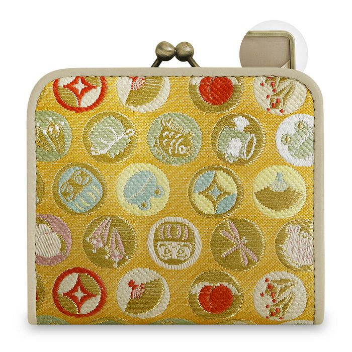 【在庫商品】二つ折りがま口ミニ財布【ジャガードSP】