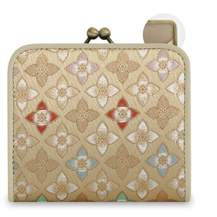 【在庫商品】二つ折りがま口ミニ財布【ジャガードSP】