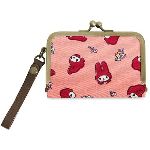 在庫商品】ストラップ付き横型がま口パスケース【マイメロディ＆クロミ