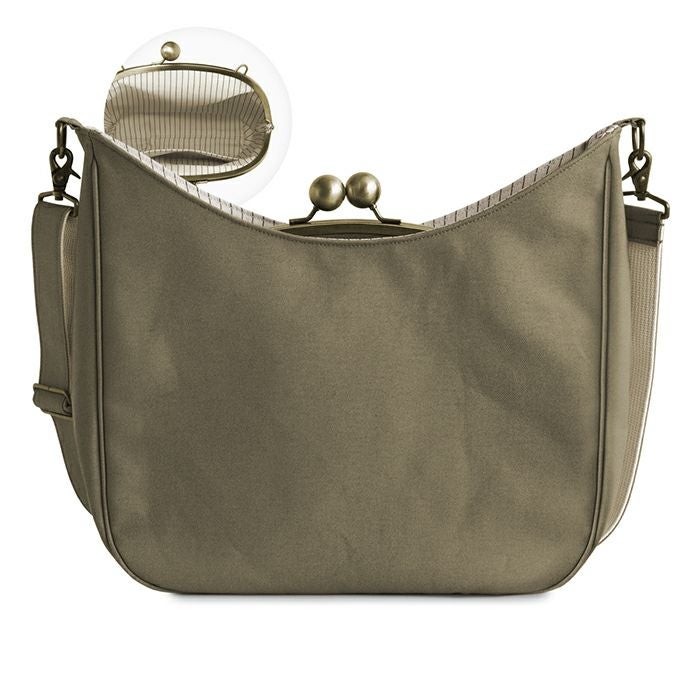 在庫商品】がま口リムーバブルショルダーバッグ【ライトキャンバス