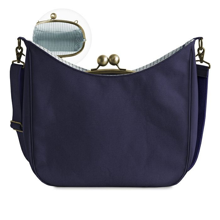 在庫商品】がま口リムーバブルショルダーバッグ【ライトキャンバス