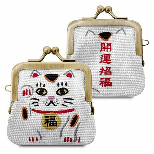 在庫商品】寸ぱちがま口財布【にゃんこーズ】 [M便 1/10] | がま口の