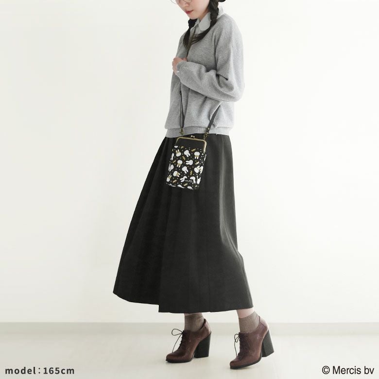 在庫商品】がま口お散歩ポシェット【miffy70th（Gold&Black）】 [M便 1