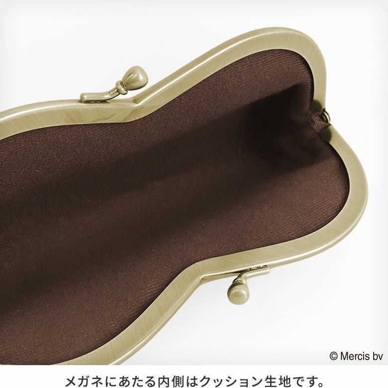 在庫商品】山型がま口メガネケース【miffy70th（Gold&Black）】 [M便 9