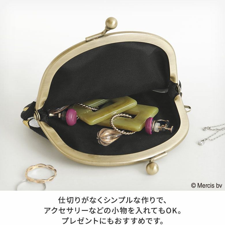 在庫商品】3.3寸がま口財布【miffy70th（Gold&Black）】 [M便 1/5