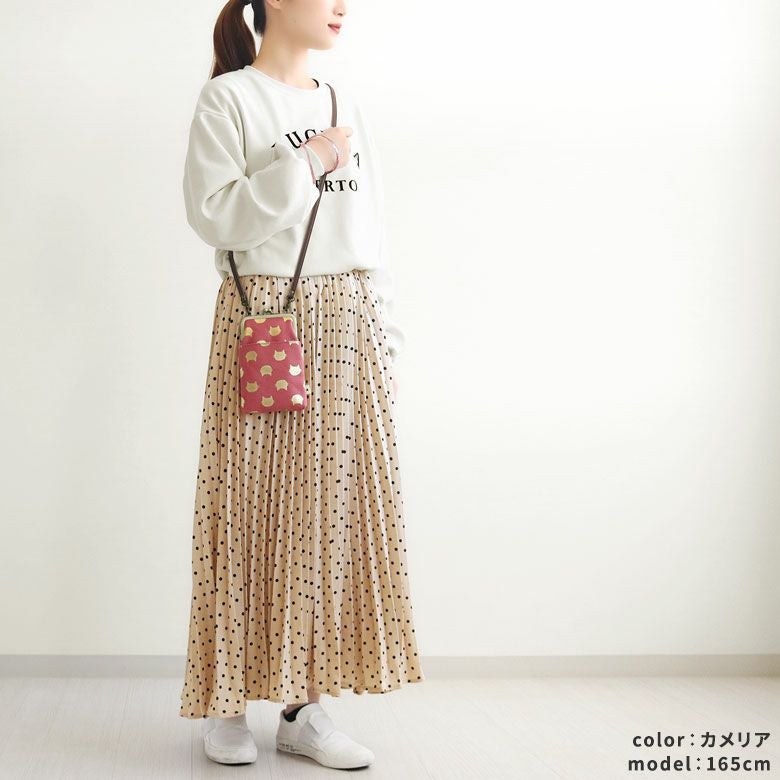 がま口ショルダーケース＋（プラス）【HAKUにゃんこ】