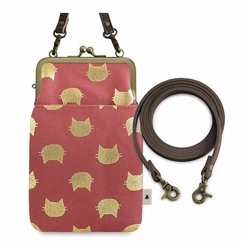 がま口ショルダーケース＋（プラス）【HAKUにゃんこ】