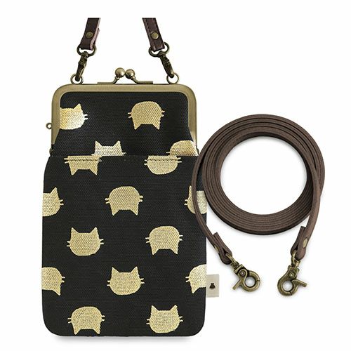 がま口ショルダーケース＋（プラス）【HAKUにゃんこ】