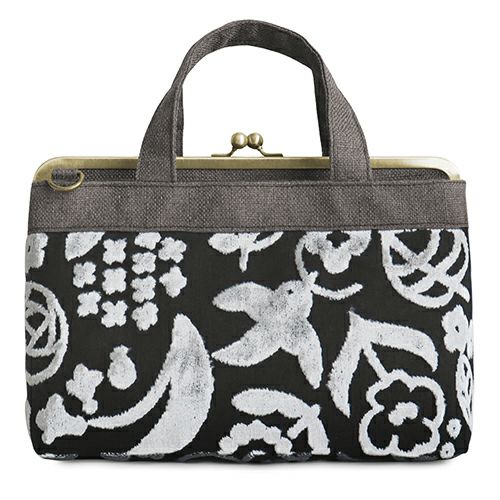 在庫商品】がま口手提げバッグ【フラワーパイル】 | がま口の専門店