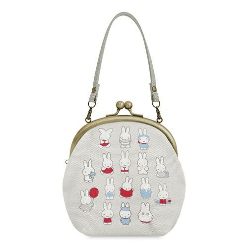 在庫商品】がま口丸型ケース【miffy70th(パステルカラー)】 [M便 1/2