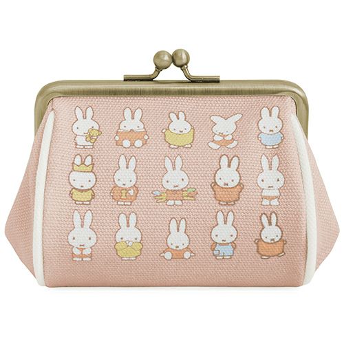 在庫商品】TAWARA型がま口コスメポーチ（小）【miffy70th(パステル
