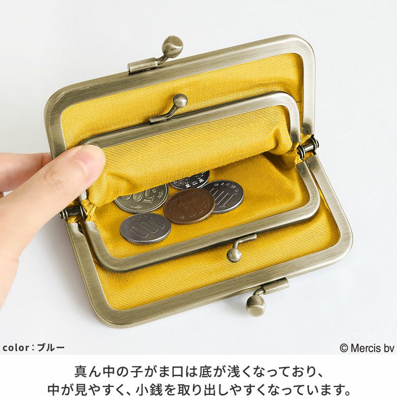 平親子がま口財布【miffy70th(ブルーナカラー)】 