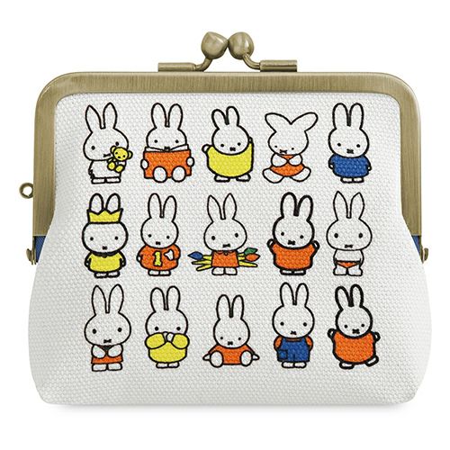平親子がま口財布【miffy70th(ブルーナカラー)】 