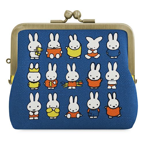 平親子がま口財布【miffy70th(ブルーナカラー)】 