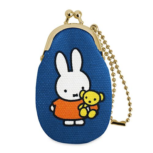 在庫商品】ドロップ型がま口チャーム【miffy70th(ブルーナカラー)】 [M