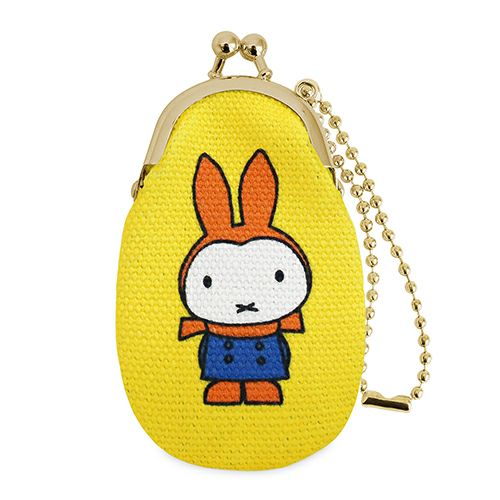 ドロップ型がま口チャーム【miffy70th(ブルーナカラー)】 