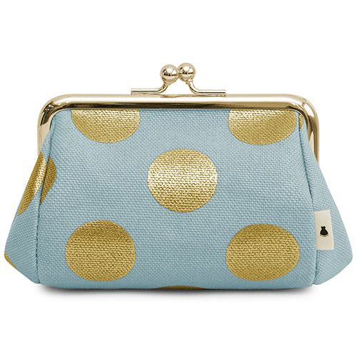 TAWARA型がま口コスメポーチ（小）【HAKUドット限定カラー】