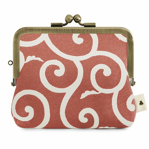 平親子がま口財布【帆布・唐草　限定カラー】