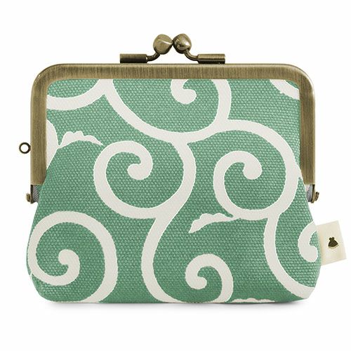 平親子がま口財布【帆布・唐草　限定カラー】