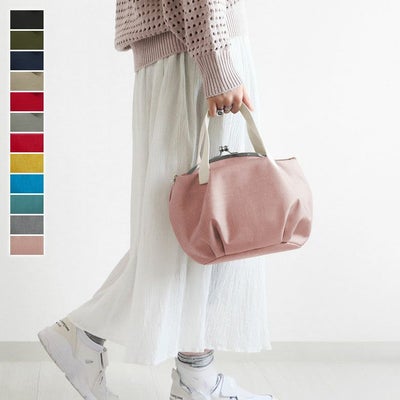 がま口バルーントートバッグ【Sarei コーデュラ(R) re/cor(TM)（コーデュラレコー）・MONTANA】