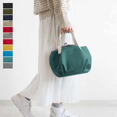 がま口バルーントートバッグ【Sarei コーデュラ(R) re/cor(TM)（コーデュラレコー）・MONTANA】