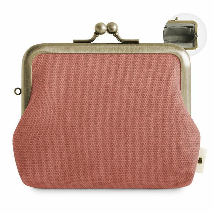 3.5寸がま口コインケース＋（プラス）【帆布・綿布（アソート）】