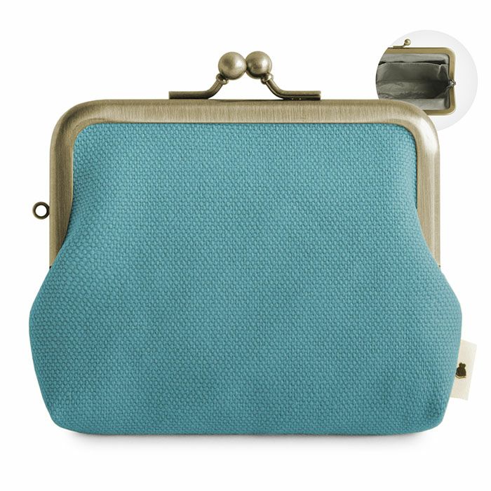 3.5寸がま口コインケース＋（プラス）【帆布・綿布（アソート）】